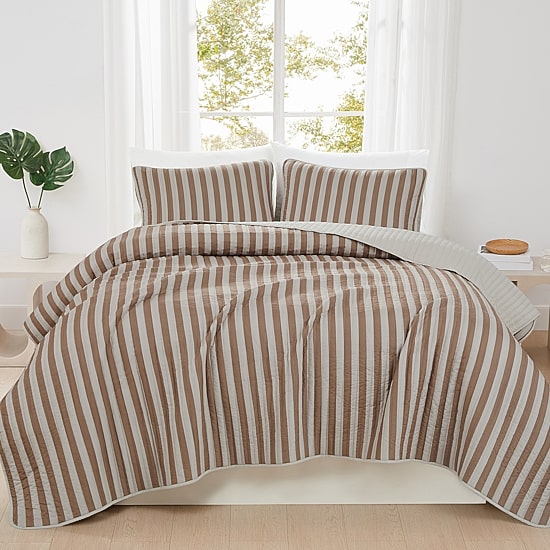 Truly Soft Weston Stripe Quilt Set