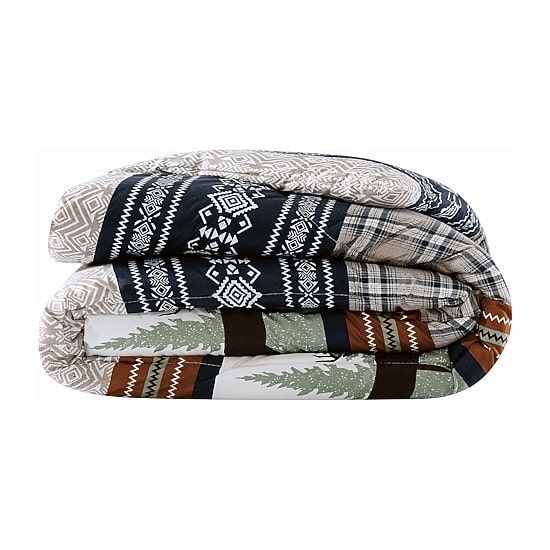 Mossy Oak Rock Ledge Creek Stripe Comforter