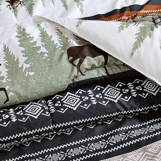 Mossy Oak Rock Ledge Creek Stripe Comforter