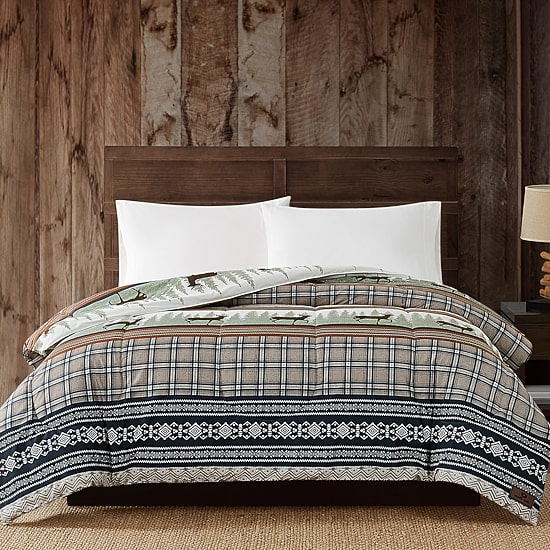 Mossy Oak Rock Ledge Creek Stripe Comforter