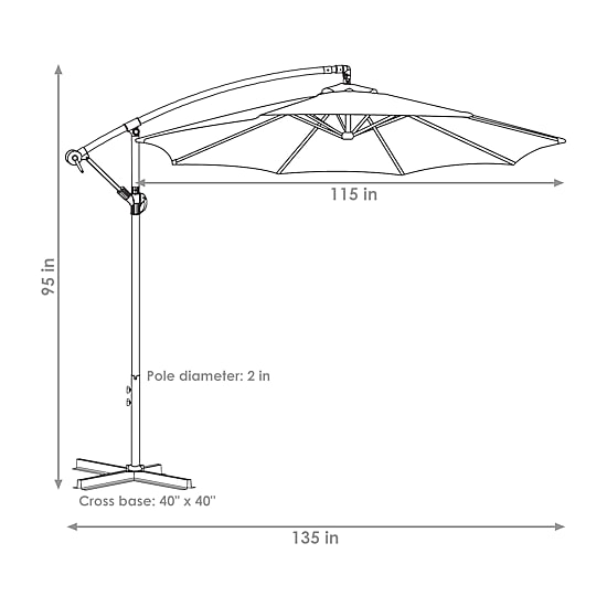 Sunnydaze Collection Patio Umbrella