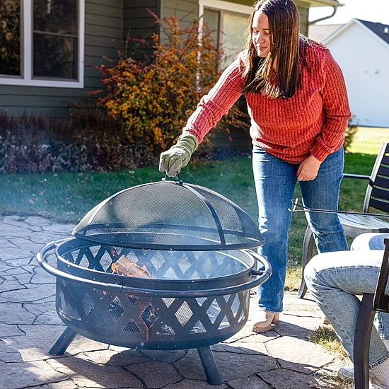 Sunnydaze Collection Portable Weather Resistant Fire Pit