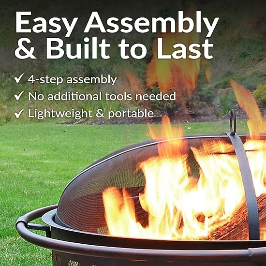 Sunnydaze Collection Portable Weather Resistant Fire Pit