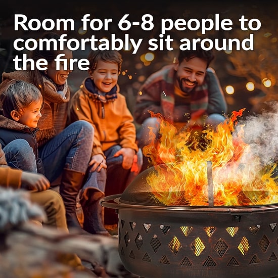 Sunnydaze Collection Portable Weather Resistant Fire Pit