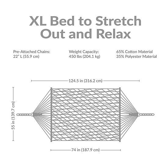Sunnydaze Patio Collection Hammock