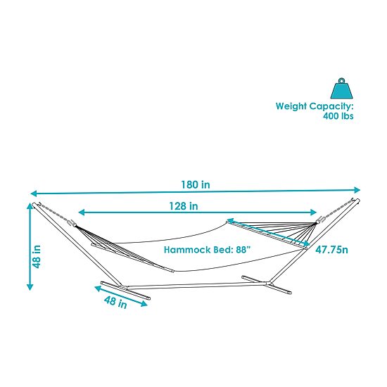 Sunnydaze Large Hammock with Stand