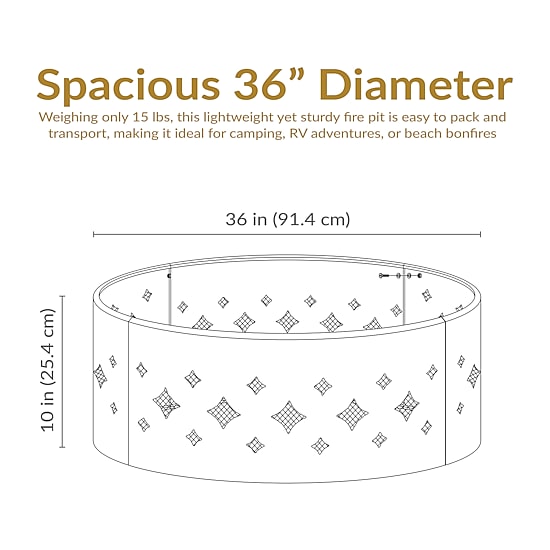 Weather Resistant Fire Pit