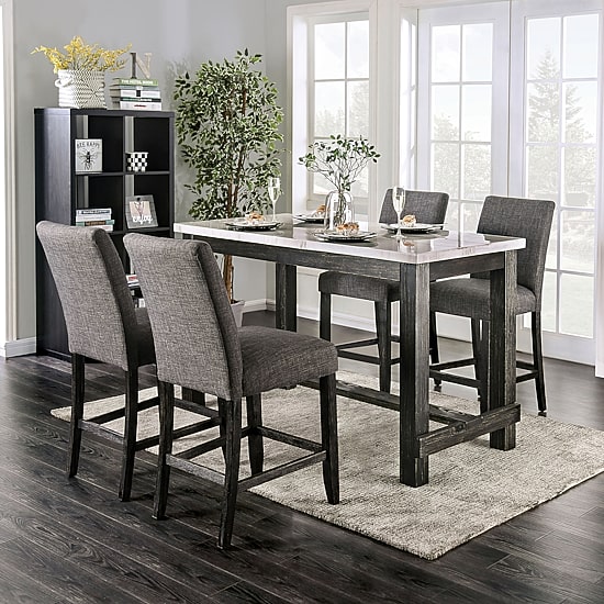 Furniture of America™ Vange 5-pc. Counter Height Rectangular Dining Set