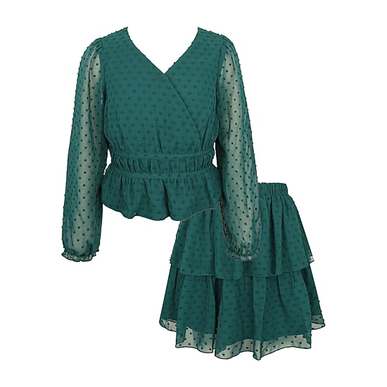 Lilt Big Kid Girls Chiffon 2-pc. Skirt Set