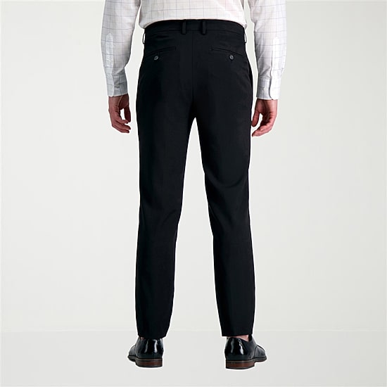Haggar Smart Wash With Repreve Mens Stretch Fabric Slim Fit Flat Front Suit Pant