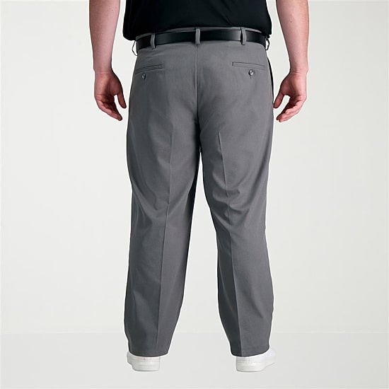 Haggar Cool Right Performance Flex Mens Classic Fit Big and Tall Pleated Pant