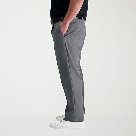 Haggar Cool Right Performance Flex Mens Classic Fit Big and Tall Pleated Pant