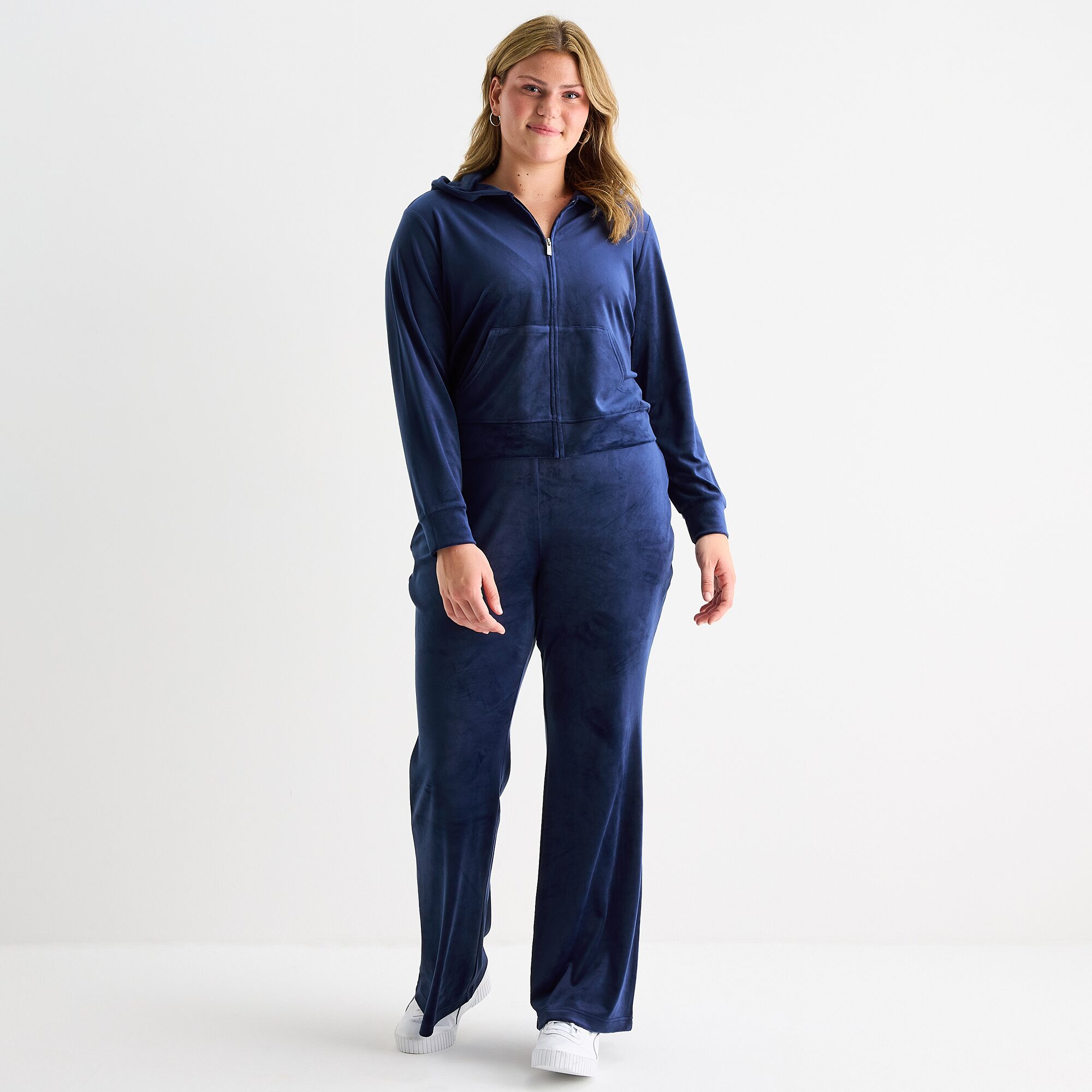 Juicy By Couture Womens Juniors Plus Lightweight Track Jacket