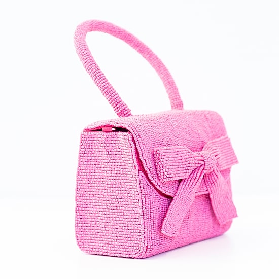 SOL and MER Bow Beaded Evening Bag