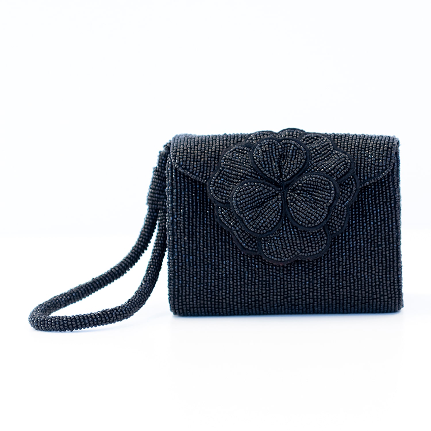SOL and MER Beaded Floral Womens Wallet
