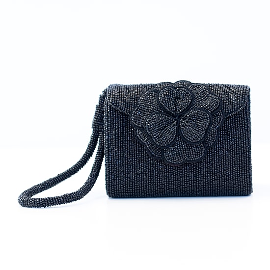 SOL and MER Beaded Floral Womens Wallet