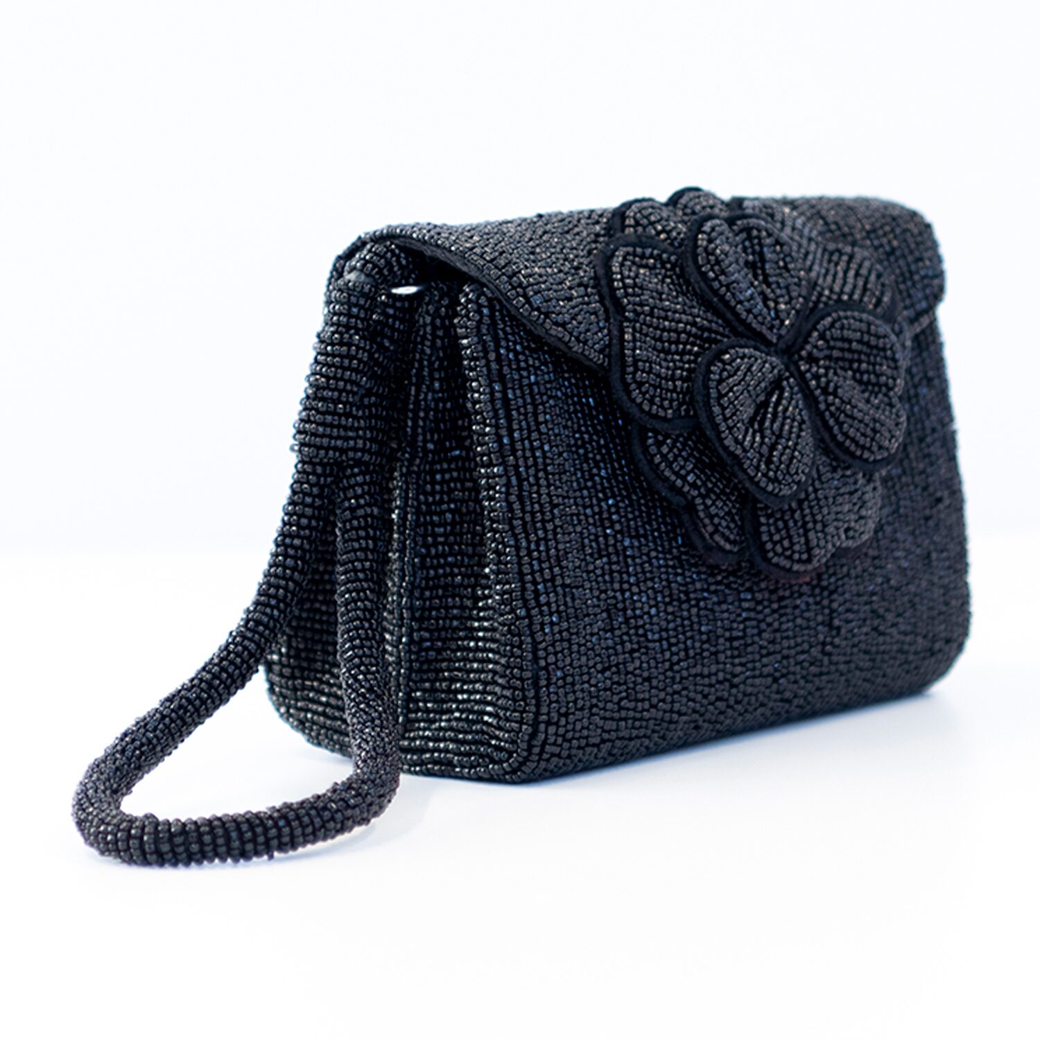 SOL and MER Beaded Floral Womens Wallet