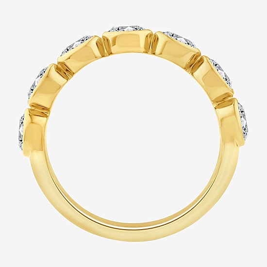 (F / Vs2) Womens 2.5MM 1 CT. T.W. Lab Grown White Diamond 10K Gold Wedding Band