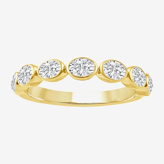(F / Vs2) Womens 2.5MM 1 CT. T.W. Lab Grown White Diamond 10K Gold Wedding Band
