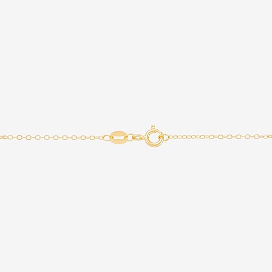 Silver Addiction Womens 14K Gold Over Silver 17 Inch Cable Chain Necklace