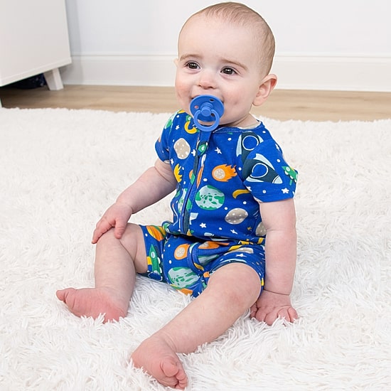 The Peanutshell Baby Boys Short Sleeve 2-pc. Romper