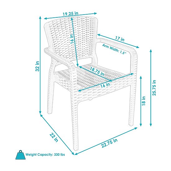 2 Pack Armchair