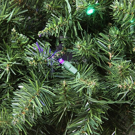 Pre-Lit Buffalo Fir Commercial Artificial Christmas Wreath - 5-Foot  Multi LED Lights