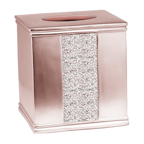 Popular Bath Sinatra Tissue Box Cover, One Size, Pink