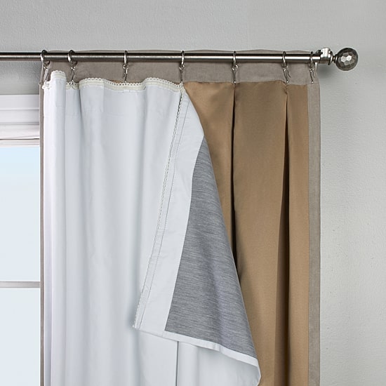 Thermaplus Ultimate Liner Energy Saving Noise Reduction Back Tab Curtain Liner