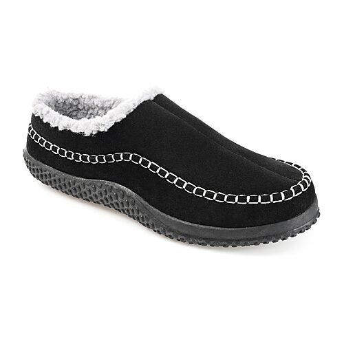 Vance Co Jc Godwin Mens Moccasin Slippers, 8 Medium, Black