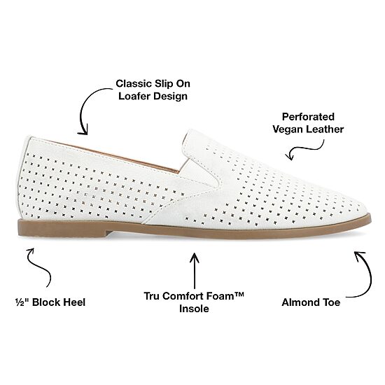 Journee Collection Lucie Womens Round Closed Toe Loafers