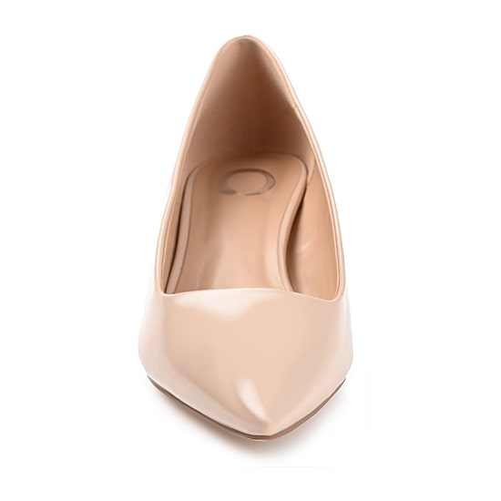 Journee Collection Celica Womens Pointed Closed Toe Kitten Heel Pumps