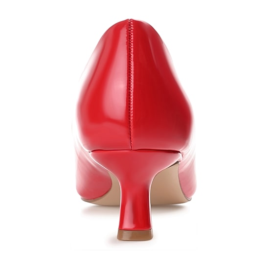 Journee Collection Celica Womens Pointed Closed Toe Kitten Heel Pumps