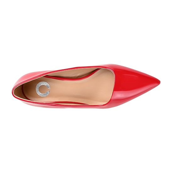 Journee Collection Celica Womens Pointed Closed Toe Kitten Heel Pumps