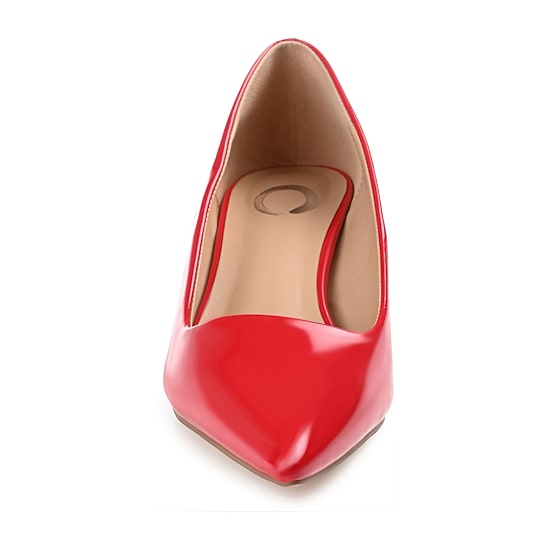 Journee Collection Celica Womens Pointed Closed Toe Kitten Heel Pumps