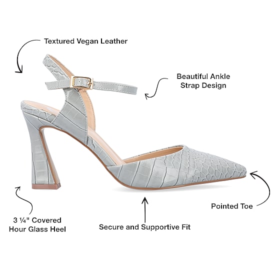 Journee Collection Nixey Womens Pointed Stiletto Heel Pumps