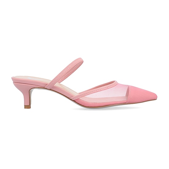 Journee Collection Allana Womens Pointed Closed Toe Kitten Heel Pumps