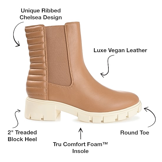 Journee Collection Womens Tatiana Block Heel Booties