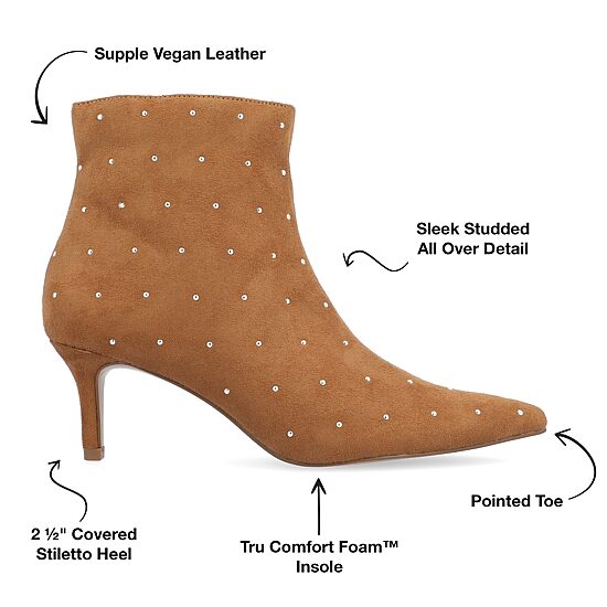 Journee Collection Womens Rossia Stiletto Heel Booties