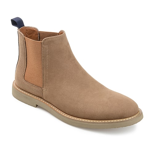 Vance Co Mens Jc Marshon Flat Heel Chelsea Boots, 13 Medium, Brown