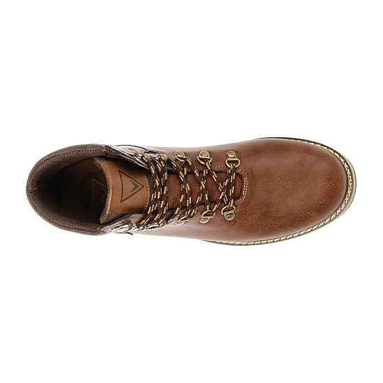 Vance Co Mens Zane Flat Heel Lace-Up Boots