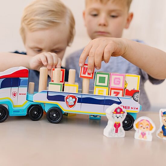 Melissa & Doug Melissa & Doug Paw Patrol Wooden Abc Block Truck Building Blocks 32-pc.