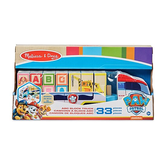 Melissa & Doug Melissa & Doug Paw Patrol Wooden Abc Block Truck Building Blocks 32-pc.