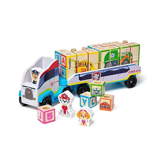Melissa & Doug Melissa & Doug Paw Patrol Wooden Abc Block Truck Building Blocks 32-pc.