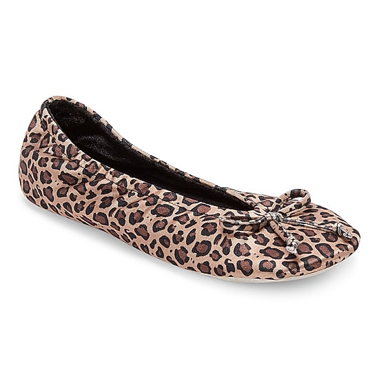 Isotoner Satin Womens Ballerina Slippers