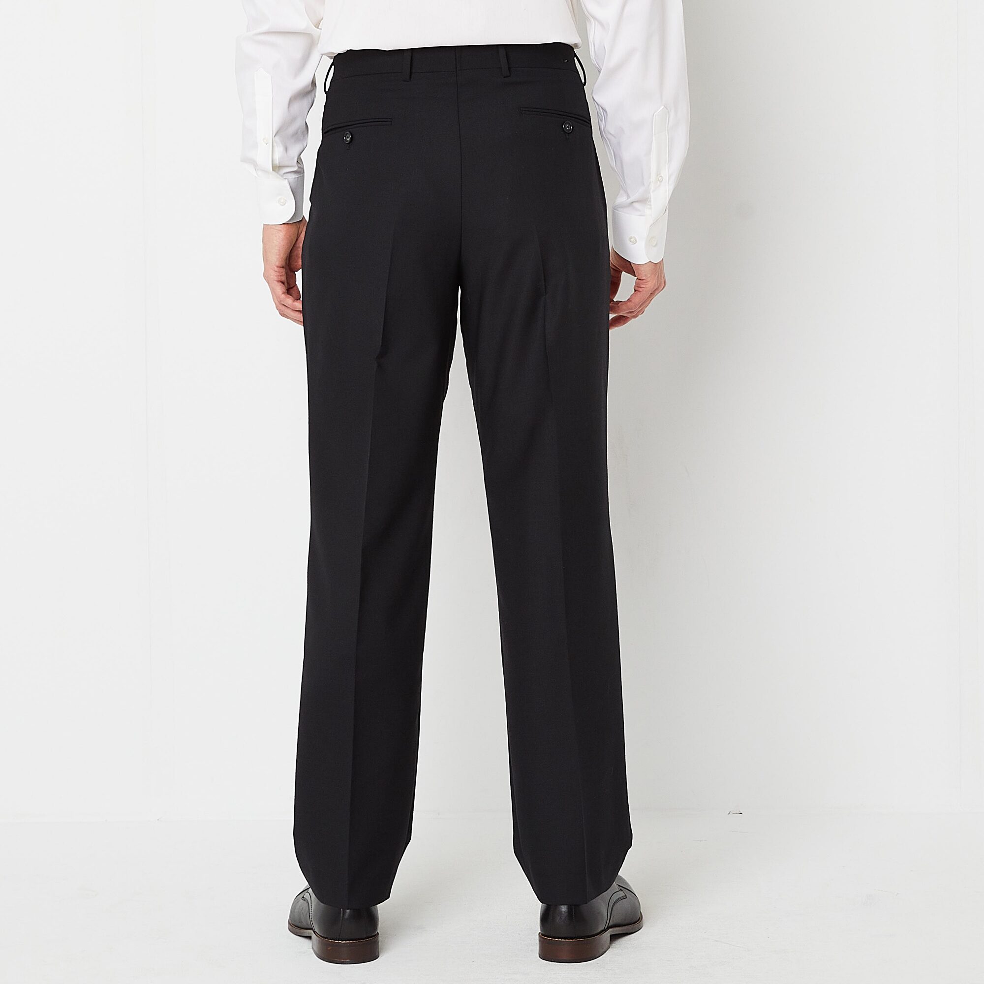 Stafford Signature Smart Wool Mens Stretch Fabric Classic Fit Flat Front Suit Pant