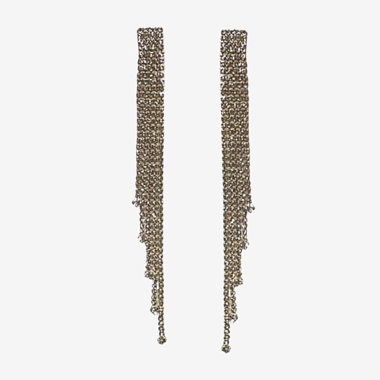 Bijoux Bar Gold Tone Womens Red Drop Earrings