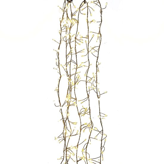 Kurt Adler 300-Light Cluster With Warm White Led Christmas Indoor Outdoor Garland