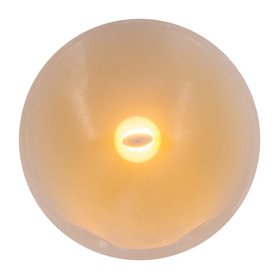 Kurt Adler 7" Fibroptic Led Santa Wax Candle Lighted Christmas Tabletop Decor