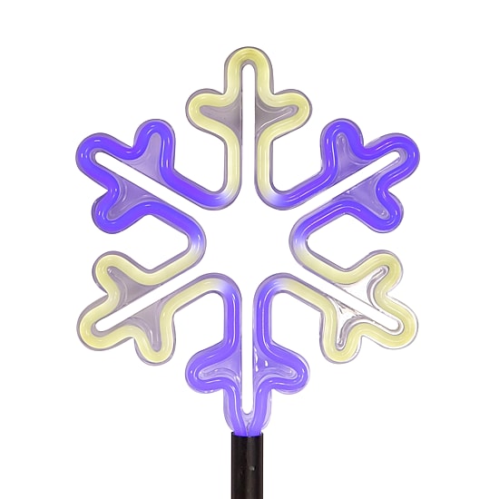 Kurt Adler 26" Led Snowflake Set Christmas Yard Art